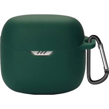 Hepta Collection Tune Flex 2 ile Uyumlu Kulaklık Kılıfı Kancalı Kılıf Darbeye Dayanıklı Silikon Yumuşak Koruyucu Toz