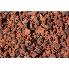 Isparta Gülü Dekoratif Pomza Taşı 2 kg 1-2 cm Bahçe Dekor Taşı Kırmızı Tarım Pomzası Lav Taşı Cüruf