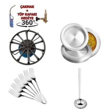 Özbience Dönerli Künefe Ocağı ve Set: Balık, Börek, Tepsi, Çatal, Şerbet Kepçesi