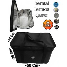 Özbience Büyük Termal Termo Çanta 65 Litre, Aileler Için Uygun, Dayanıklı ve Pratik
