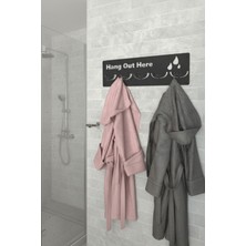 Grandmix Metal Antre Askılığı 5 Kancalı Dekoratif Banyo ve Antre Askısı