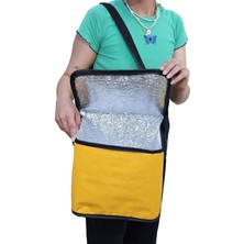 Özbience Sarı Termal Soğutucu Çanta Seti, Kamp ve Piknik Için Idealdir