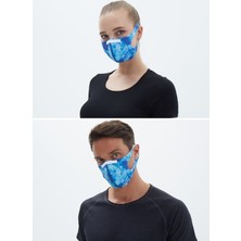 Blackspade Black Spade Sentetik Örme Kumaş Yıkanabilir Unisex Maske 90021 - Mermer Desen
