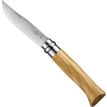 Opinel Inox No 8 Zeytin Saplı Paslanmaz Çelik Çakı OP-002020