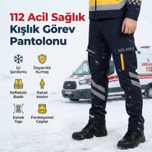 Kışlık Lacivert Likralı Unisex Sağlık Pantolonu, Rahat ve Şık Tasarım
