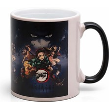LaraTech Porselen Renk Değiştiren Demon Slayer Kupa Bardak