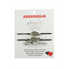 Nacario Best Friends Arkadaş Deri Bileklik