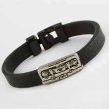 Nacario Kare Kaliteli Suni Deri Bileklik