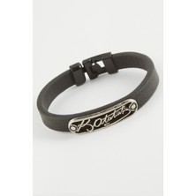 Nacario Mustafa Kemal Atatük Imzalı Kaliteli Suni Deri Bileklik