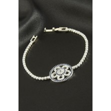 Nacario Çiçek Zirkon Taşlı Çocuk Bileklik 16 cm