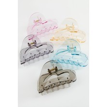 Nacario Kalp Şeffaf Renkli Mandal Toka 9 cm