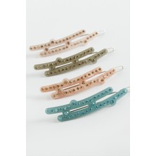 Nacario Oval Taşlı Klipsli Toka