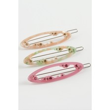 Nacario Oval Taşlı Klipsli Toka