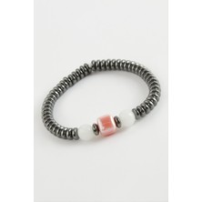 Nacario Cam & Hematit Doğaltaş Bileklik