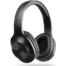 Delixa 2KM117S Kulak Üstü Bluetooth Kulaklık, 36 Saat Çalma, 40 mm Sürücü, Siyah