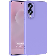 Delixa S25 Edge Kılıf Groovy Soft Lila [ S25 Edge ile Uyumlu Kılıf - Lila]