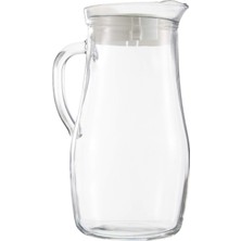 Delixa Misket Tekli Sürahi, 1.8 L Hacim, Cam, Beyaz