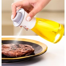 Delixa Zeytinyağı Cam Sprey Şişesi Sirke Yağ Püskürtücü Barbekü Sosu Yağdanlık 220ML (Cam)