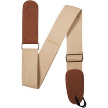 Delixa HG22 Gitar Omuz Askısı Krem Renk 5 mm Genişlik 87-146 cm