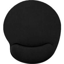 Delixa Deer Siyah Bilek Destekli Mouse Pad,ergonomik Kaymaz Taban,oyun ve Ofis Için Fare Altlığı,suya Dayan