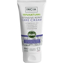 Delixa INCIA%100 Doğal Onarıcı Bakım Kremi Yoğun Nemlendirici Cilt Bakım Lavanta Avokado Shea Vegan 50 ml