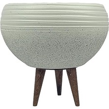 Delixa Bitkitasarımı Bitki Tasarımı Ev Dekorasyon Beyaz Granit Küp Aranjman Saksı Saksılık Salon Çiçeklik 3