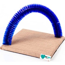 Delixa Bypet Fırçalı Kedi Kaşınma Sürtünme ve Masaj Tahtası (Mavi)