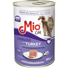 Delixa 400 gr Kedi Yaş Mama, Sterilize/hindili x 24 Adet