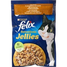 Delixa Felix Sensation Tavuk & Havuçlu Kedi Yaş Mama (26 x 85 Gr)
