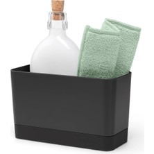 Delixa Brabantia Bulaşık Düzenleyici, Plastik/silikon, Koyu Gri, 19 x 8,5 x 11,5 cm
