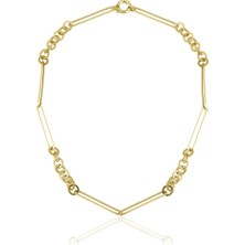 Harem Altın Uzun Ataş Halkalı Zincir Kolye ZKU054