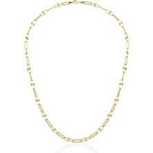 Harem Altın Toplu Dolu Tel Ataş Zincir ZKU136