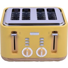 Delixa Berghoff Gem Natural 4 Dilim Ekmek Kızartma Makinesi – 1630 W, Çift Kontrol Paneli, Paslanmaz Çelik