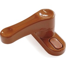 Delixa 4 Adet Deaks Pvc Kapı Pencere Emniyet Kilidi, Pimapen Çocuk, Hırsız Mandalı, (Kahverengi) 1410