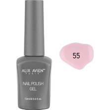 Delixa Alıx Avıen Açık Pembe Kalıcı Oje 55-Yoğun Renk Veren Jel Oje 12 Ml-Nail Uv Gel Polish 55
