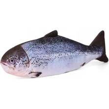 Delixa Peluş Kedi Oyuncağı Balık Kedi Nanesi Otlu Çıngıraklı 1 Adet Somon