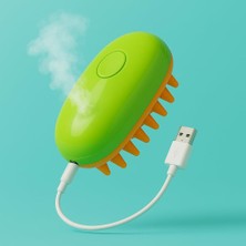 Delixa Suwors USB Şarjlı Buharlı Evcil Hayvan Fırçası – Su Hazneli Tüy Temizleme ve Masaj Fırçası | Kedi &