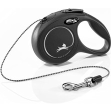 Delixa Flexi New Classic Xs Beden Siyah 3mt Ipli Tasma