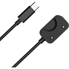Delixa Coverzone Fit3 ile Uyumlu Akıllı Saat Için Manyetik USB Typ-C Şarj Kablosu Fit 3 ile Uyumlu Kablo Si
