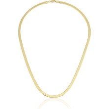 Harem Altın Flex Yassı Kolye ZKU048