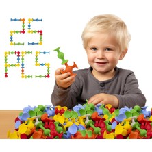 Delixa Thinkmaster Vakum Moleküller 25 Parça 6 Figür Vakum ve Vantuzlu Molekül 1 Yaş ve Üzeri Eğitici Oyunc