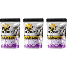 Delixa Patican 3 Adet Lavanta Silika Kristal Kedi Kum 5 L