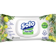 Delixa Solo Doğal Hijyen Islak Mendil Limon & Biberiye 3X50