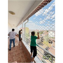 Çocuk Güvenlik Filesi, Balkon Koruma Filesi 5x5 (2m x 8m) Güvenliğinizi Artırır