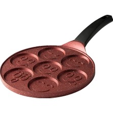 Delixa Nehir Bordo Alüminyum Döküm 27 cm Krep Tavası