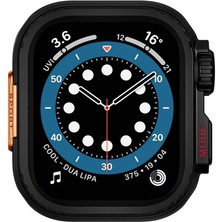 Delixa Ile Uyumlu Watch 7 45MM To Ile Uyumlu Watch Ultra 49MM Kasa Dönüştürücü Watch Gard 33 Siyah