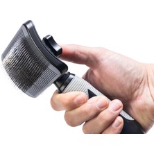 Delixa Uzun Tüylü Köpek Tarağı, Siyah, 19X10,5X5CM