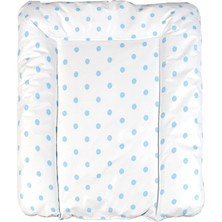 Delixa Baby'ness Elyaf Dolgulu Pvc Alt Değiştirme Minderi, Sıvı Geçirmez, Leke Tutmaz, Puantiyeli, Mavi, 50