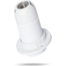 Delixa Şahnet E14 Beyaz Dişli Duy - Avize Duy, Abajur Duy,masa Lambası Duy