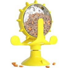 Delixa Orret Home Vantuzlu Dönebilen Kedi ve Köpek Mama Oyuncağı, Eğlenceli ve Interaktif Besleme Kabı, Zem